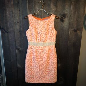 Antonio Melani Retro Orange Flower Dress